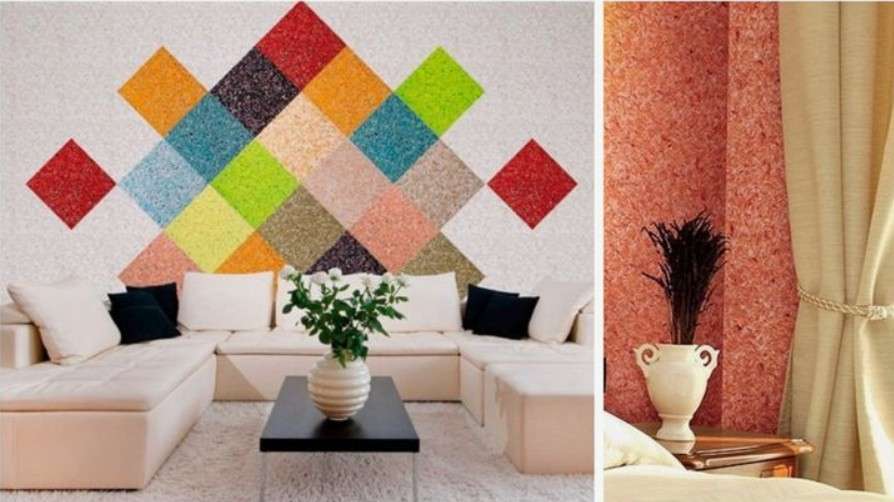 Жидкие обои: как получить бесшовные покрытия при отделке стен и сделать ремонт своими руками