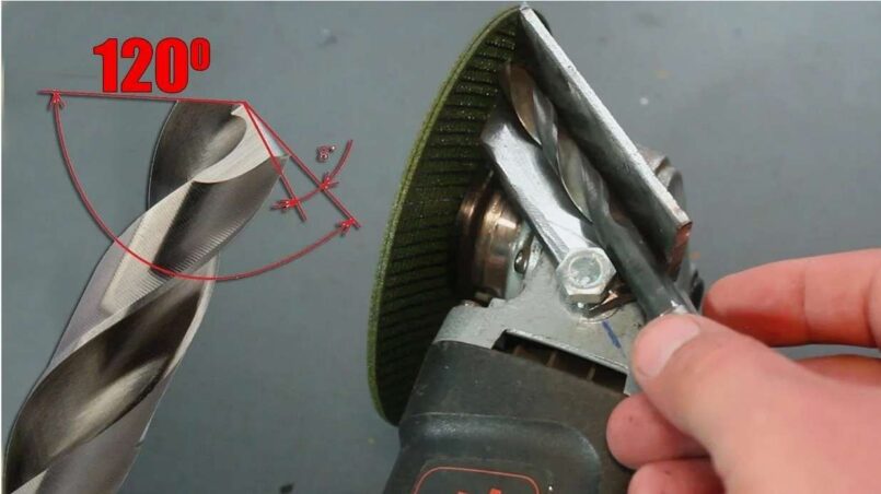 Заточка сверла по металлу «на глаз»: как сделать бумажный шаблон-угол 118 градусов и наточить сверло на точиле